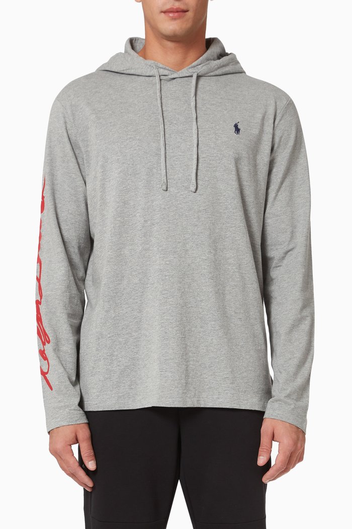 

Big Pony Hooded T-shirt in Cotton, Grey