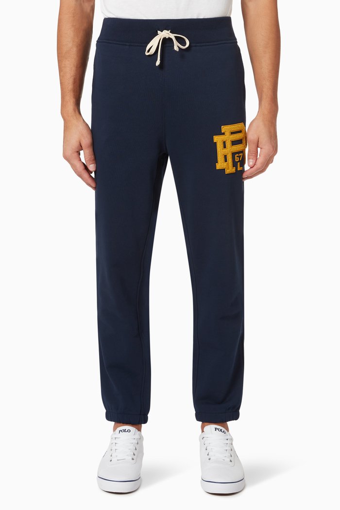 

Logo Sweatpants in Cotton Blend Fleece, Blue
