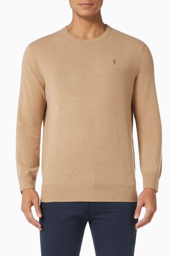 

Crewneck Sweater in Cashmere, Neutral