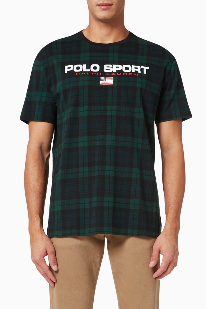 

Polo Sport Logo T-shirt in Cotton Jersey, Multicolour