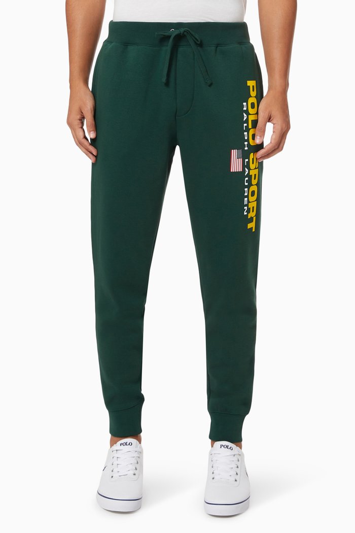 

Polo Sport Sweatpants in Fleece Jersey, Green