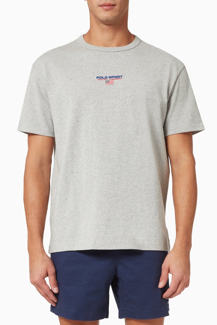

Polo Sport Classic Fit T-Shirt in Cotton Blend, Grey