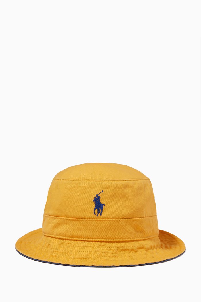 

Loft Bucket Hat in Cotton Twill, Yellow
