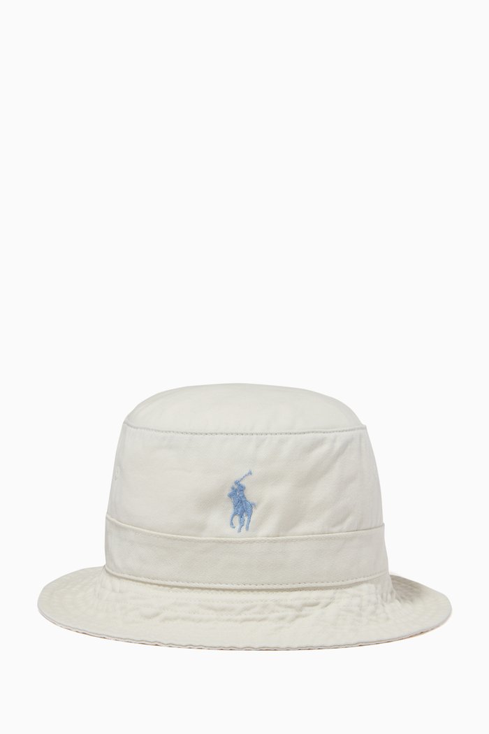 

Loft Bucket Hat in Cotton Twill, Neutral