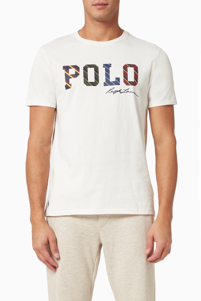 

Custom Slim Fit Logo T-shirt in Cotton Jersey, White