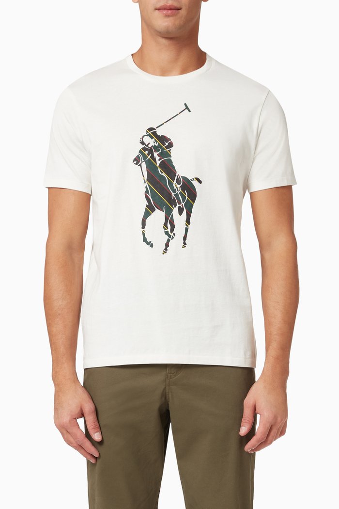 

Custom Slim Fit Big Pony T-shirt in Cotton Jersey, Neutral