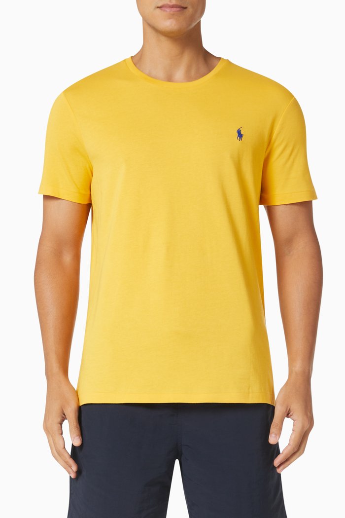 

Custom Slim Fit T-shirt in Cotton Jersey, Yellow