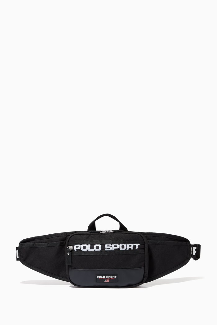 

Zipped Waist Pack in Recycled Polyester, Black