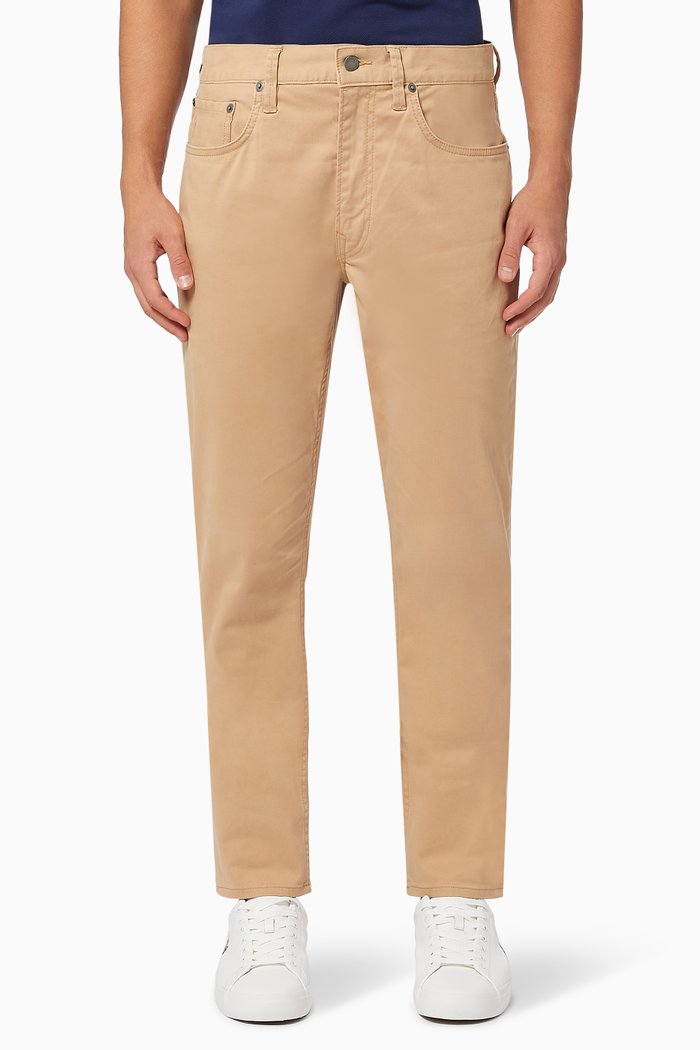 

Sullivan Slim Fit Trousers in Stretch Twill, Neutral