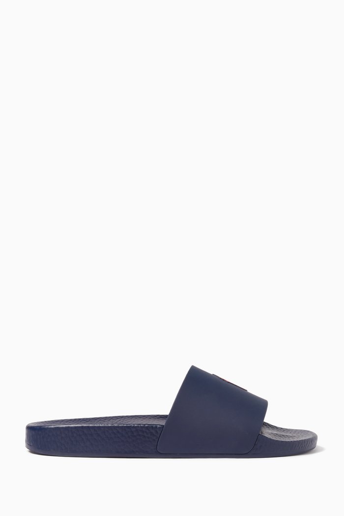

Polo Slide Sandals in TPU, Blue
