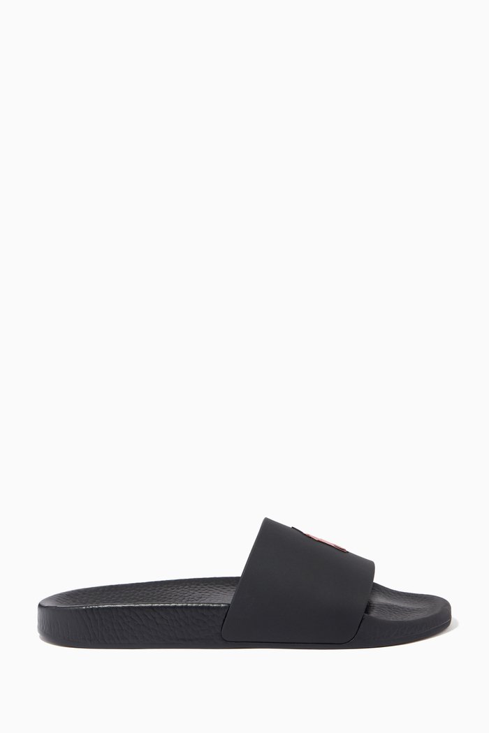 

Polo Slide Sandals in TPU, Black