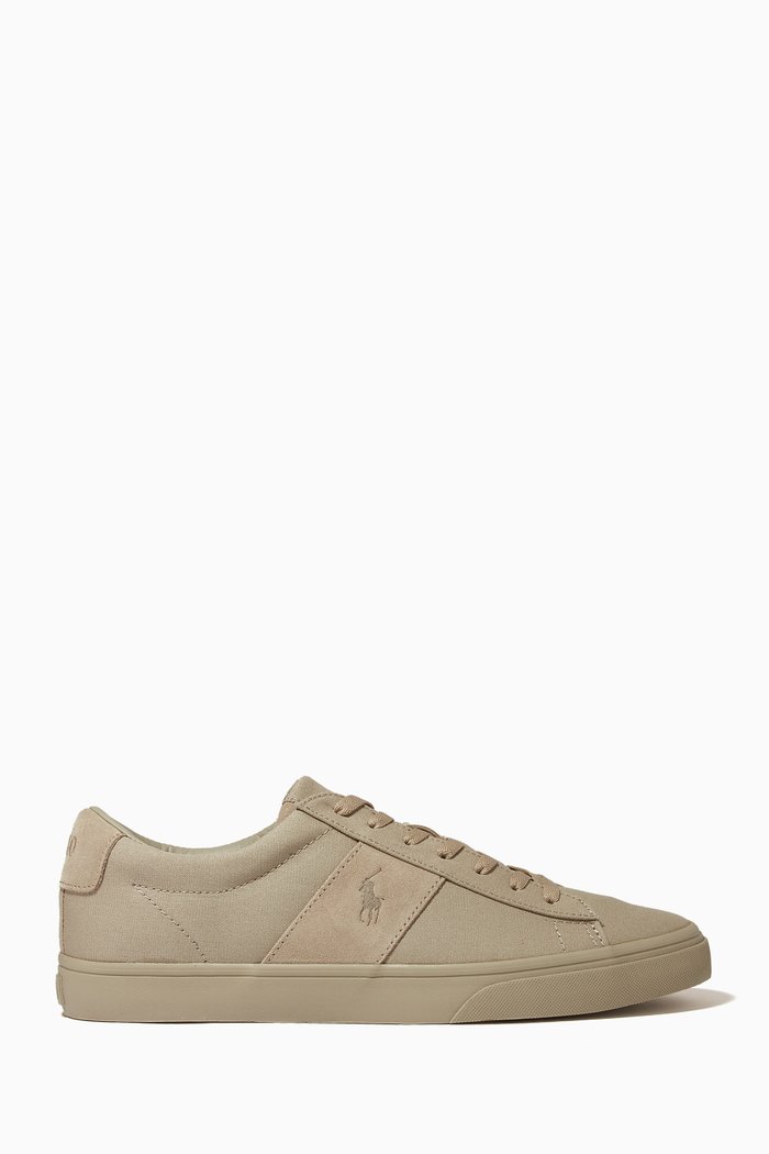 

Sayer Sneakers in Canvas & Suede, Neutral