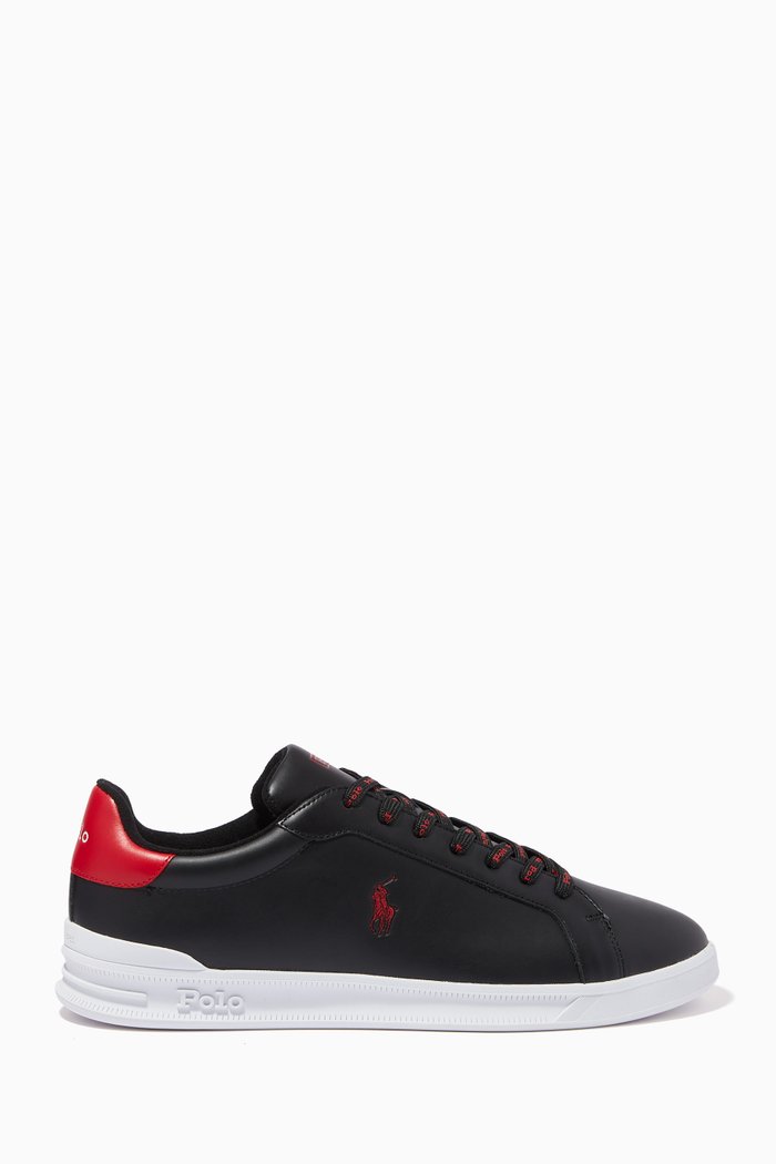 

HRT CT II Athletic Sneakers in Nappa Leather, Black