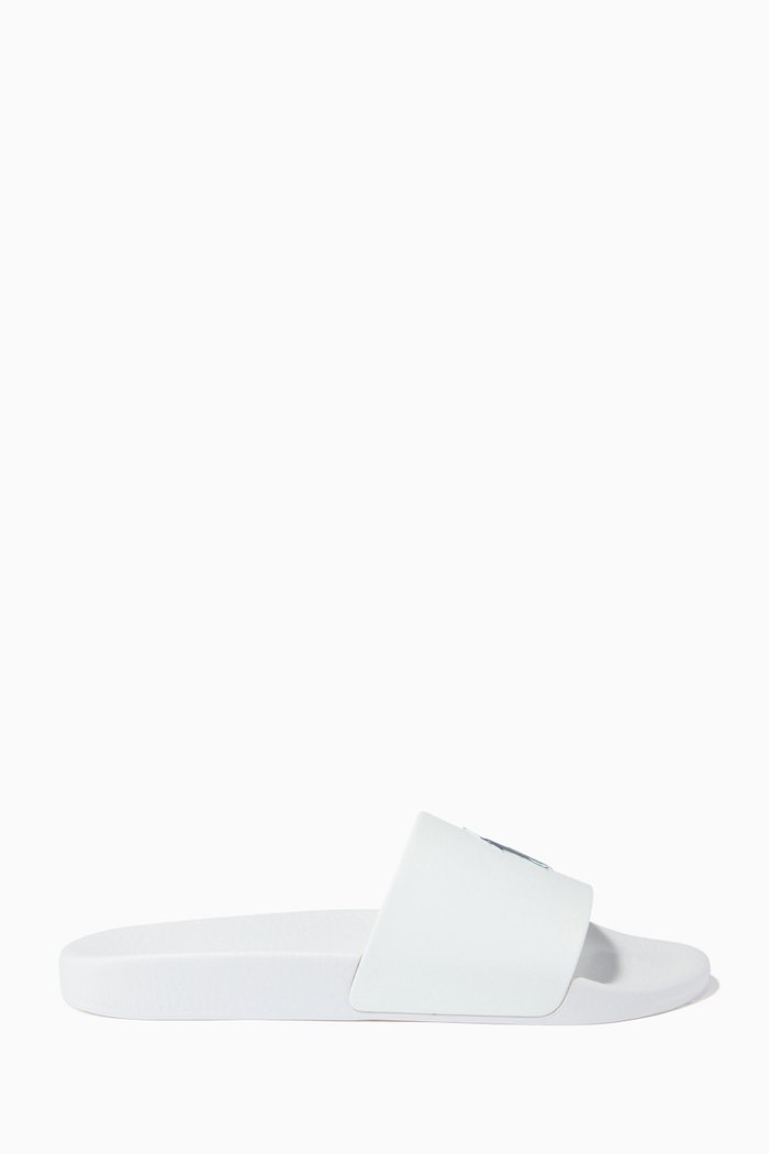 

Polo Slide Sandals in TPU, White