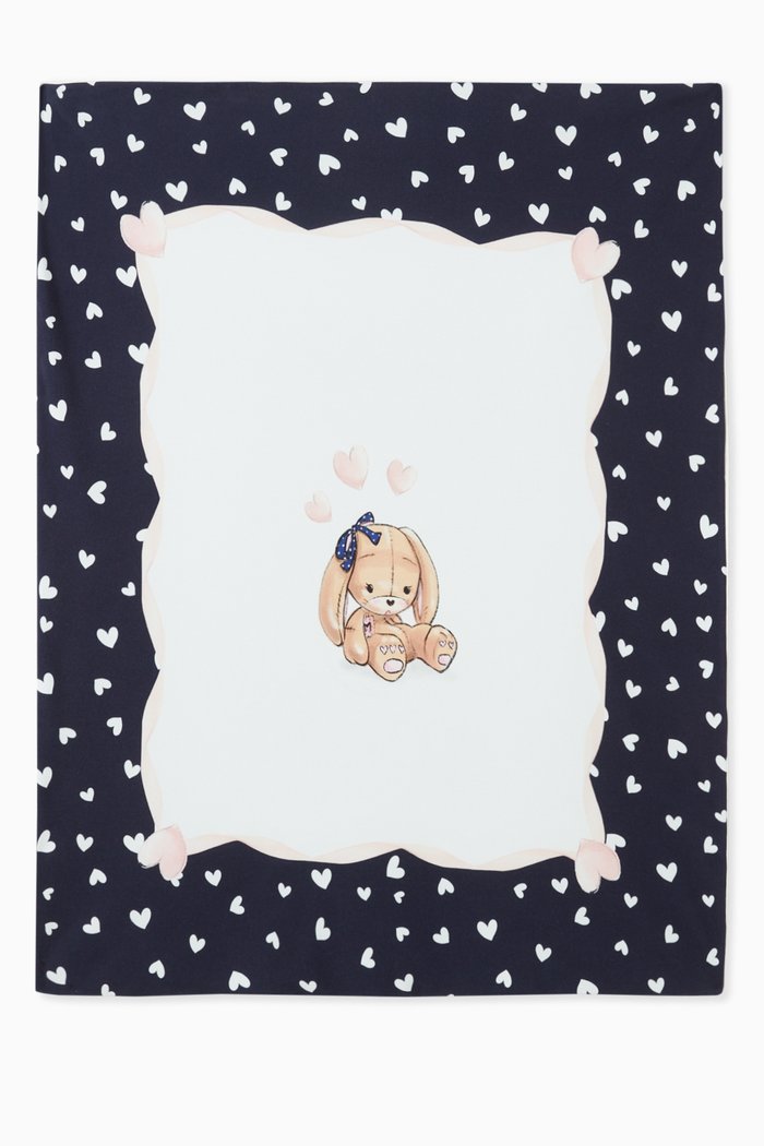 

Bunny Blanket in Cotton, Multicolour