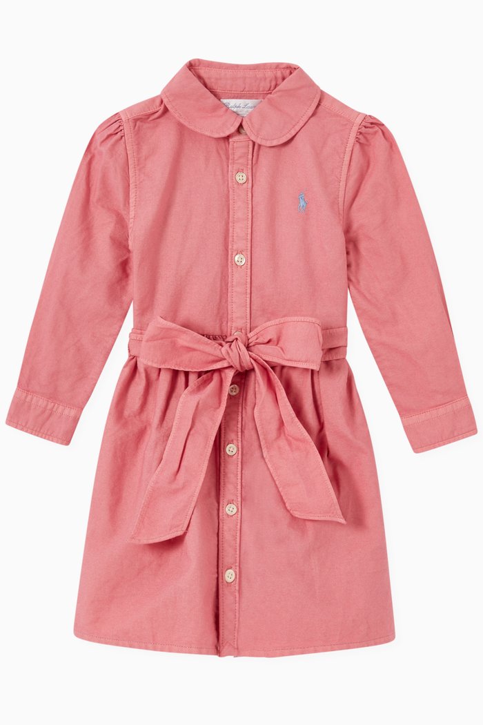 

Oxford Dress with Bloomers in Cotton, Pink