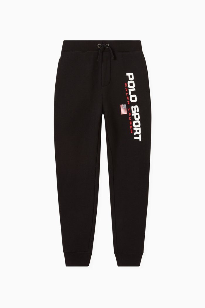 

Polo Sport Sweatpants in Fleece Jersey, Black