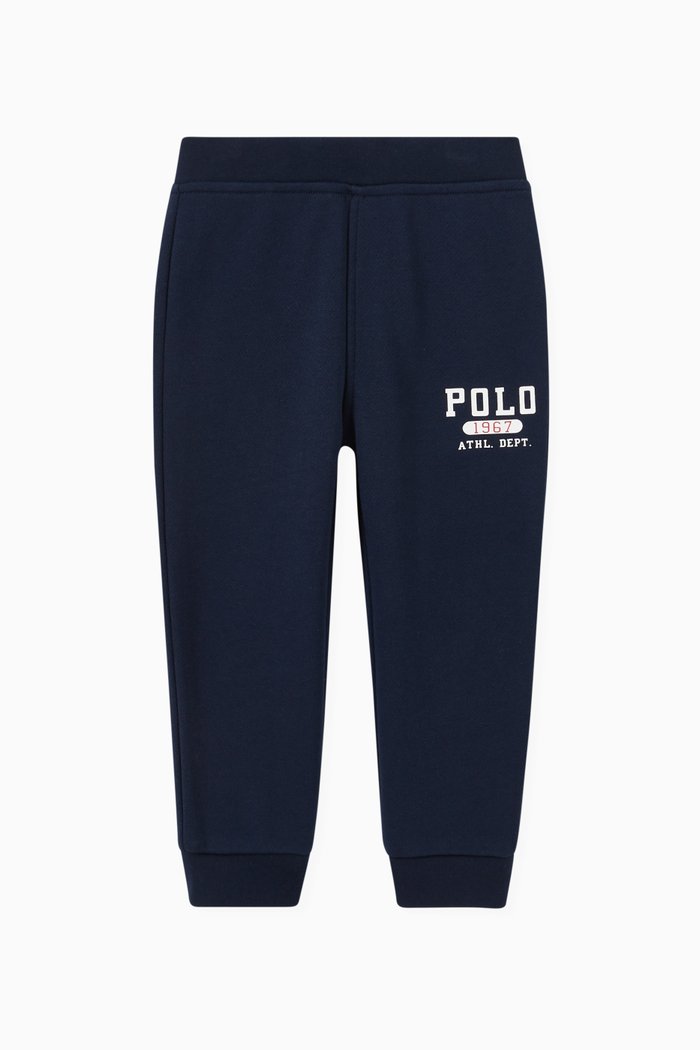 

Logo Sweatpants in Cotton Blend Fleece, Blue