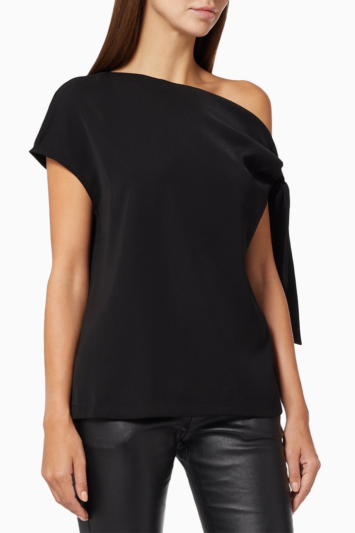 

Drop Off Top in Crepe, Black