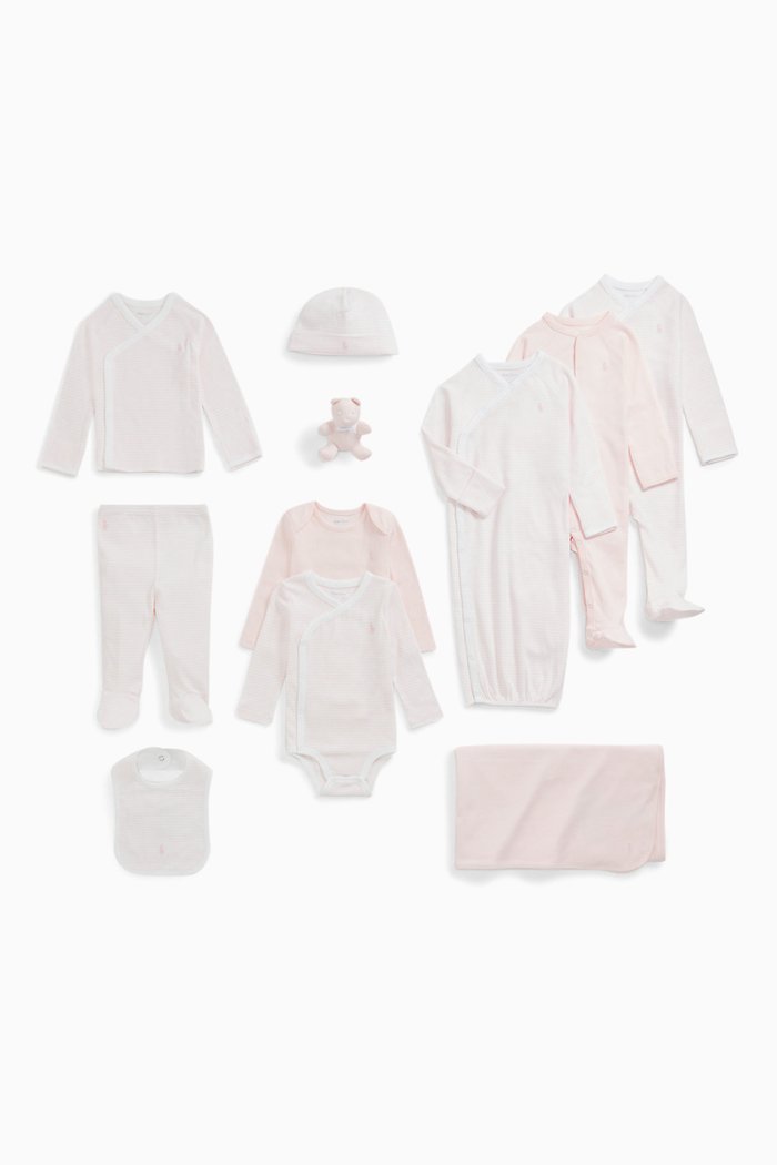 

12-piece Logo Gift Set in Cotton Interlock, Pink