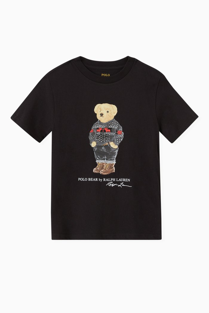 

Bear T-shirt in Jersey, Black