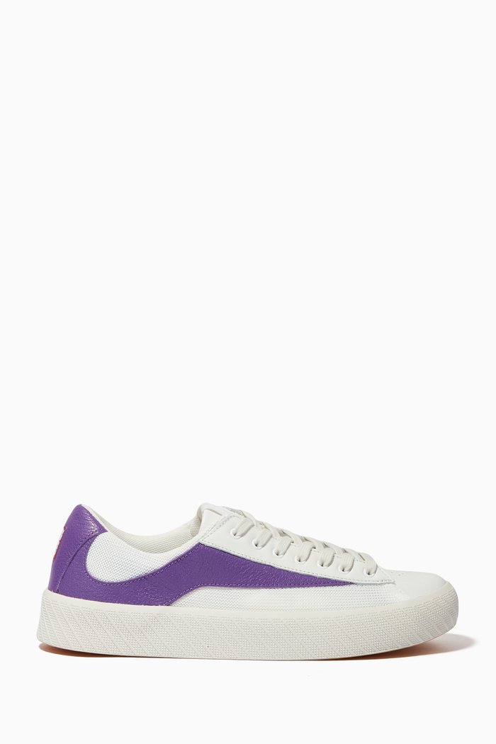 

Rodina Sneakers in Grained Leather, Purple
