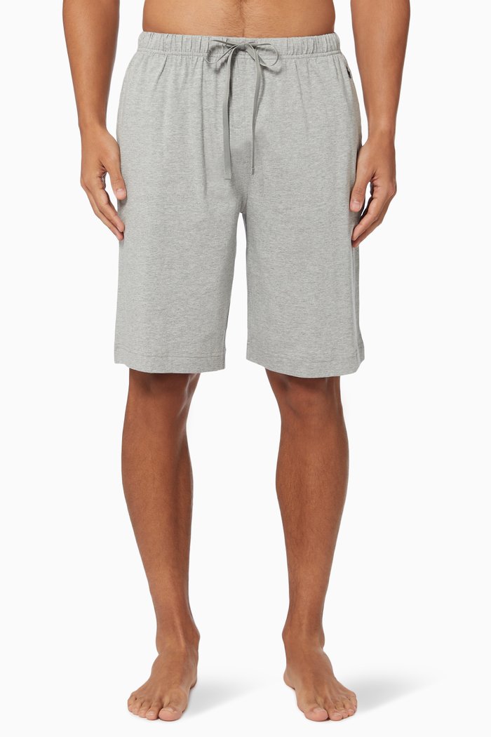 

Sleep Shorts in Liquid Cotton, Grey
