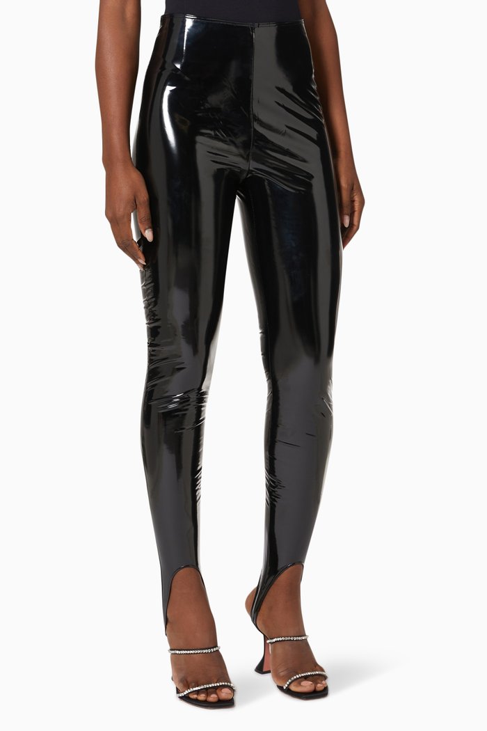 

Stirrup Leggings in Latex, Black