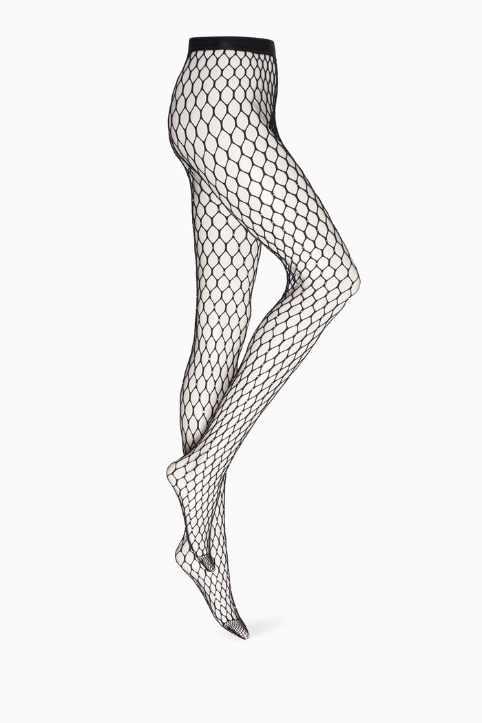 

Swarovski® Crystal Fishnet Tights, Black