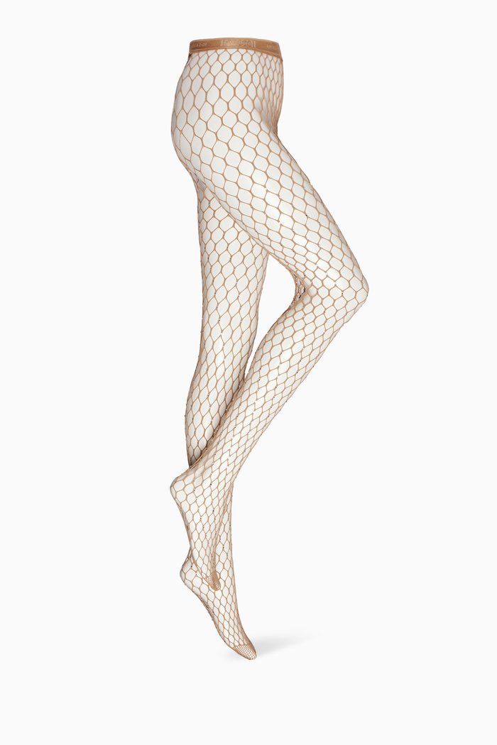 

Swarovski® Crystal Fishnet Tights, Neutral