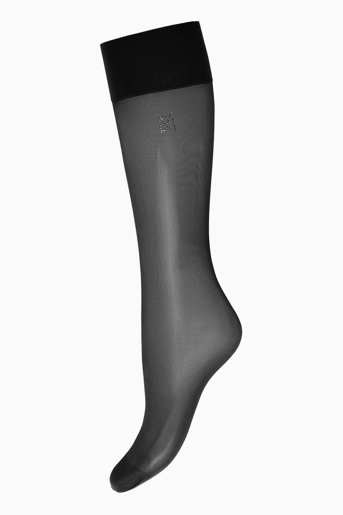 Crystal Logo Socks, Black