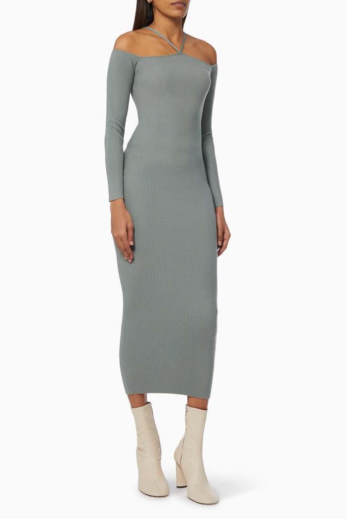 

The Call The Shots Knit Dress, Green