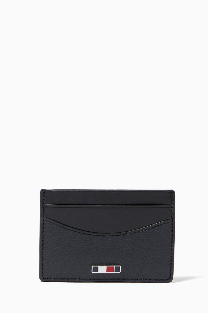 

Business Small Card Holder in Leather, Black