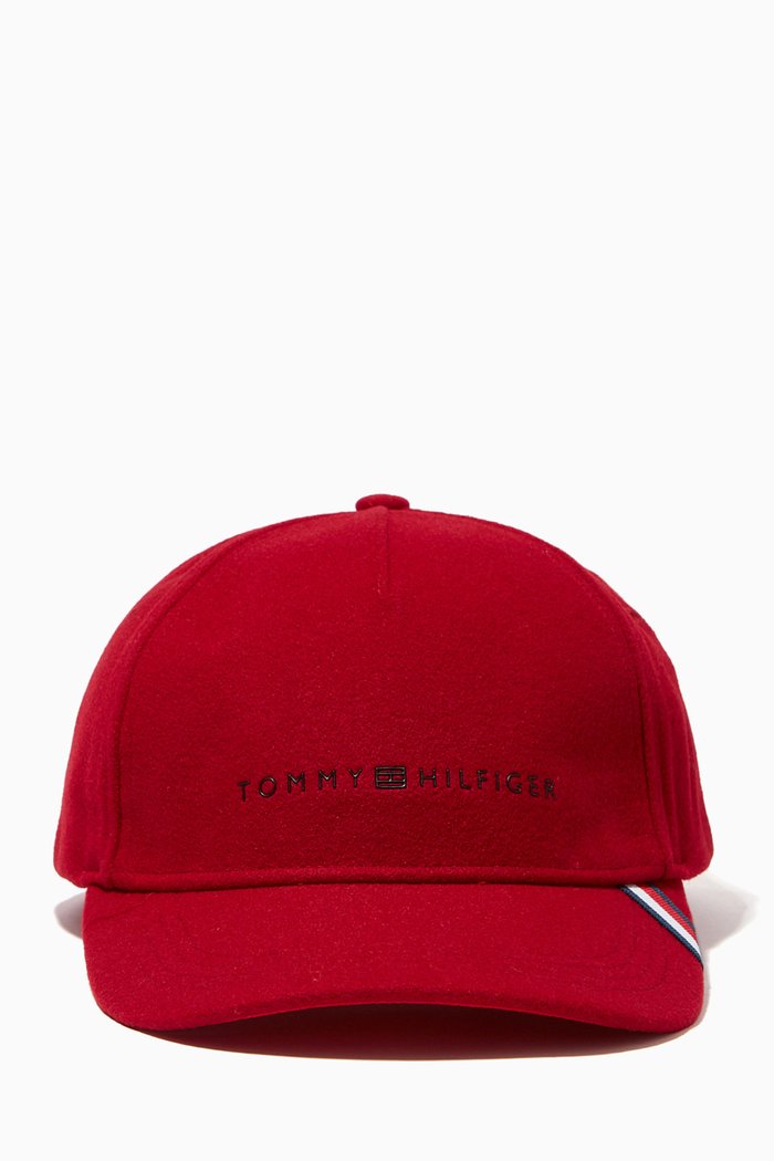 

Uptown Cap in Wool Blend, Red