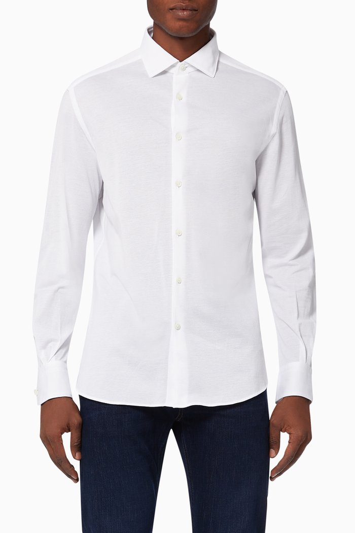 

Shirt in Cotton Piqué, White