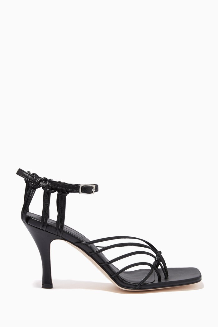 

Valletta Sandals in Calf Leather, Black