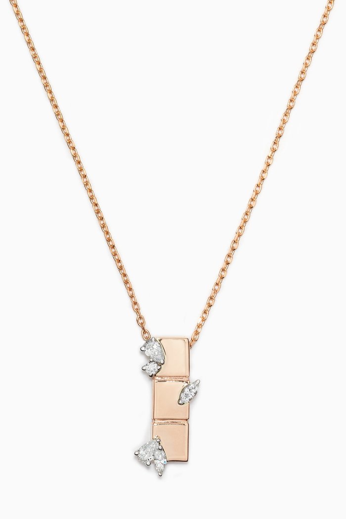 

LUST Necklace with Diamonds in 18kt Rose Gold
