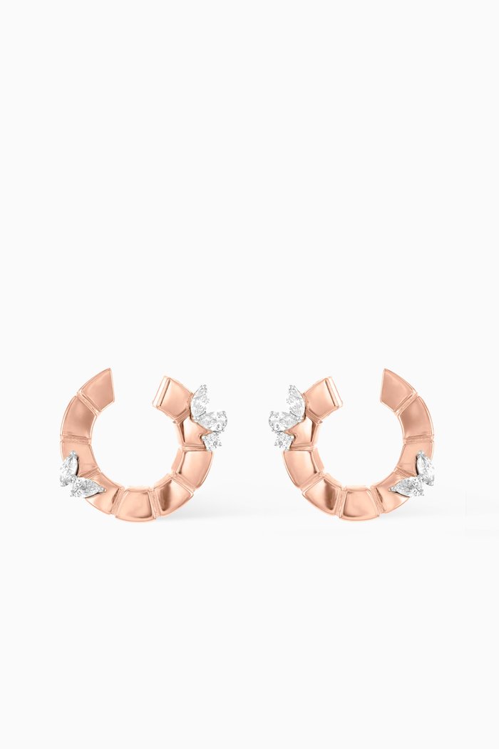 

LUST Earrings with Diamonds in 18kt Rose Gold