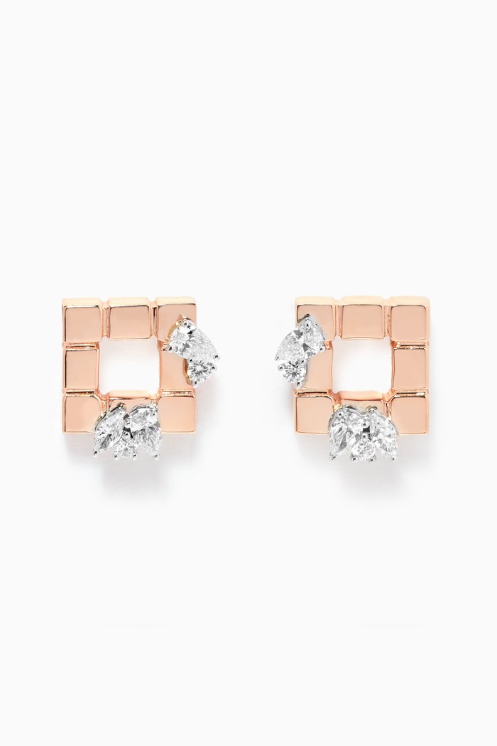 

LUST Earrings with Diamonds in 18kt Rose Gold