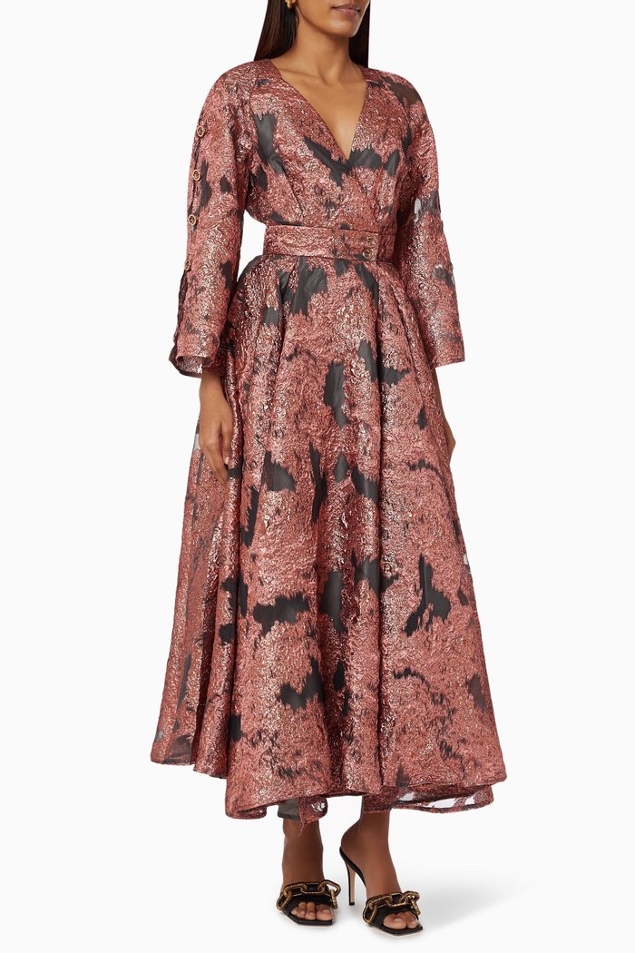 

Textured Midi Dress, Grey