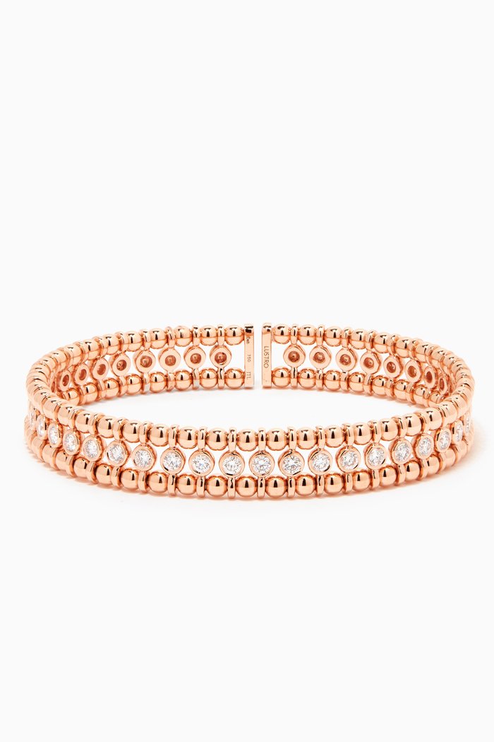 

BLING Bracelet with Diamonds in 18kt Rose Gold
