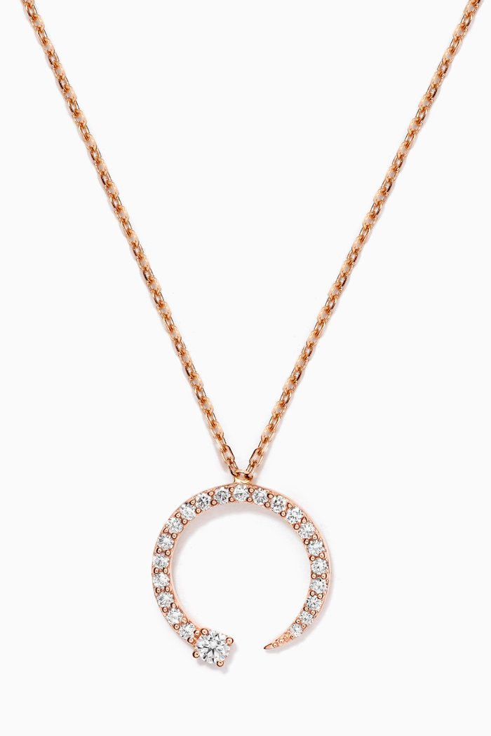 

LUSSO Necklace with Diamonds in 18kt Rose Gold