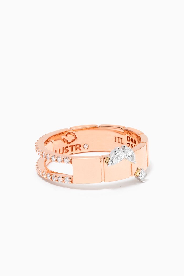 

LUST Ring with Diamonds in 18kt Rose Gold