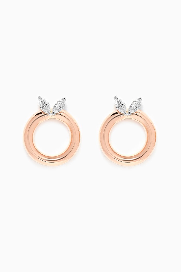 

LUST Earrings with Diamonds in 18kt Rose Gold