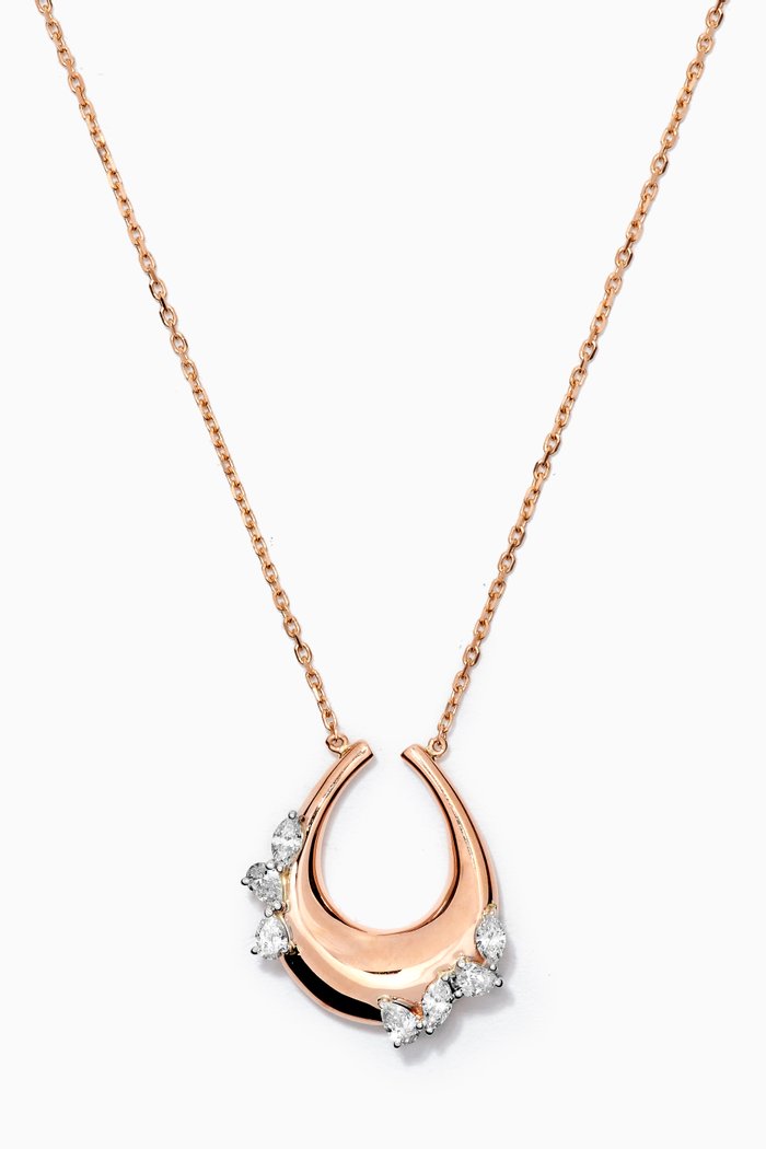 

LUST Necklace with Diamonds in 18kt Rose Gold