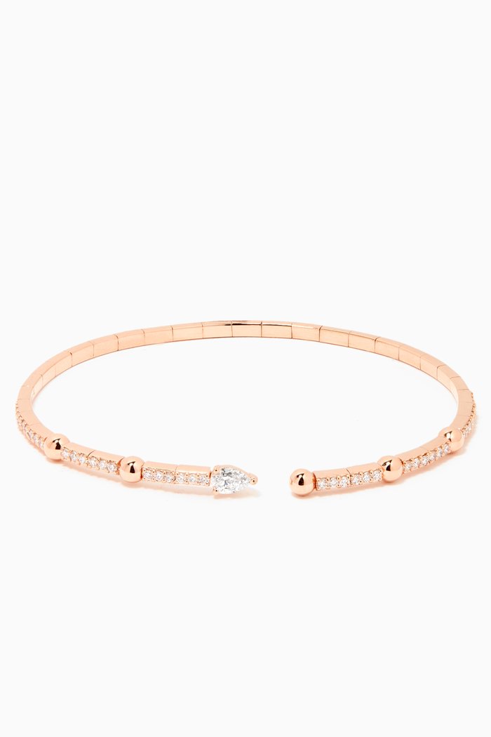 

LANCIA Bracelet with Diamonds in 18kt Rose Gold