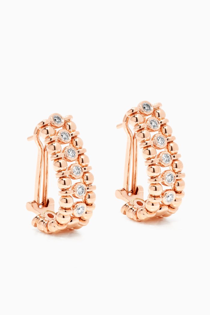 

BLING Earrings with Diamonds in 18kt Rose Gold