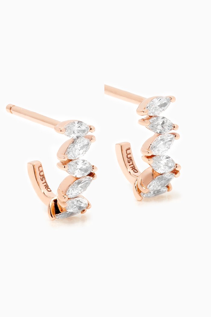 

LUSSO Earrings with Diamonds in 18kt Rose Gold