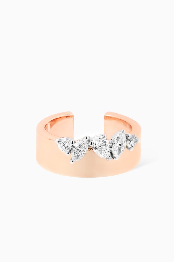 

LUST Single Ear Cuff with Diamonds in 18kt Rose Gold