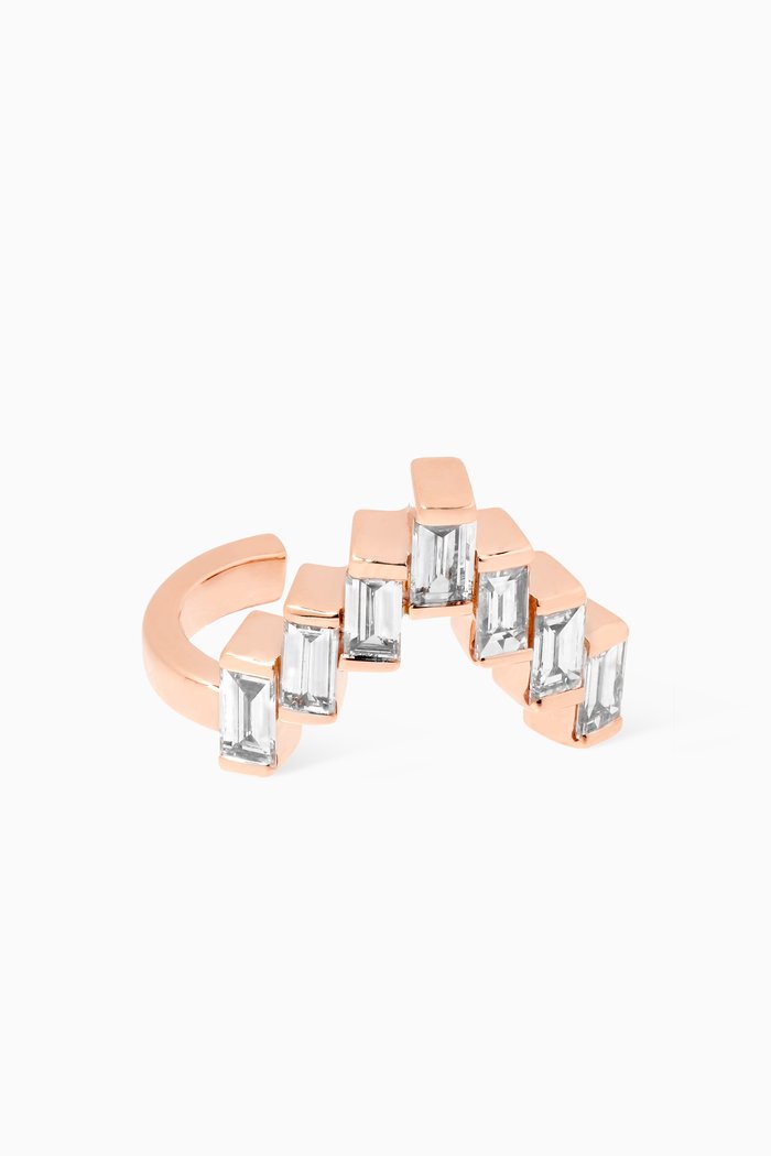 

LUSSO Single Ear Cuff with Diamonds in 18kt Rose Gold